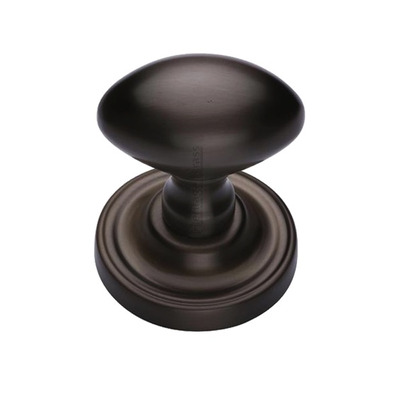 Heritage Brass Chelsea Mortice Door Knobs, Matt Bronze - CHE7373-MB (sold in pairs) MATT BRONZE