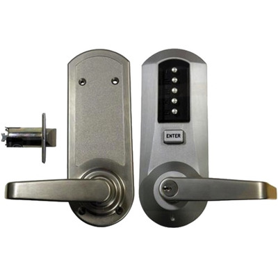 KABA 5000 Series Digital Lock With Passage Set, Satin Chrome - L16604 SATIN CHROME