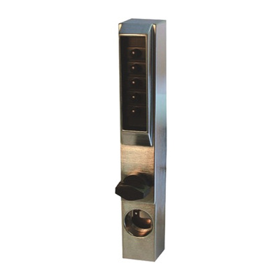 KABA 3000 Series Narrow Style Digital Lock Body Only, Satin Chrome - L2641 SATIN CHROME