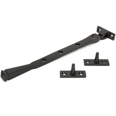 From The Anvil Avon Window Stay (8", 10" Or 12"), Aged Bronze - 90426 AGED BRONZE - 10"