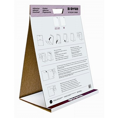Bi-Office Table Top Flipchart Pad 500 x 585mm Pack of 6