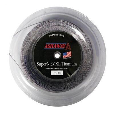 Ashaway Supernick XL Titanium Squash String - 110m reel