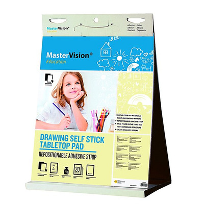 Bi-Office Table Top Flipchart Pad 500 x 585mm Pack of 6