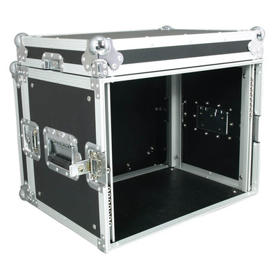 Cobra 8U 19-Inch Rack Flight Case 350mm Deep - Strong Plywood, Removable Lids