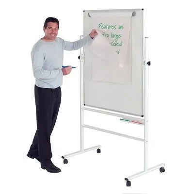 Boards Direct Mobile Revolving Whiteboard
