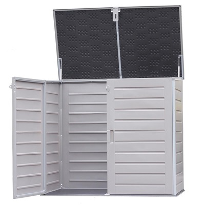1170L Outdoor Storage Cabinet - Grey and Black