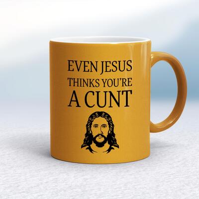Even Jesus Thinks You're A Cunt Mug