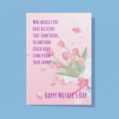 Awesome From Your Fanny Greeting Card