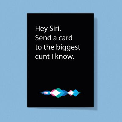 Hey Siri Greeting Card