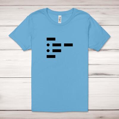 Morse Code Twat Adult T-Shirt