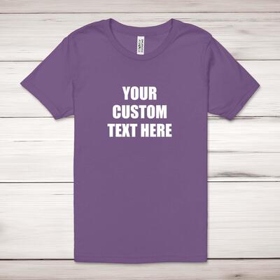 Personalised Text Adult T-Shirt