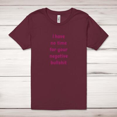 Negative Bullshit Adult T-Shirt