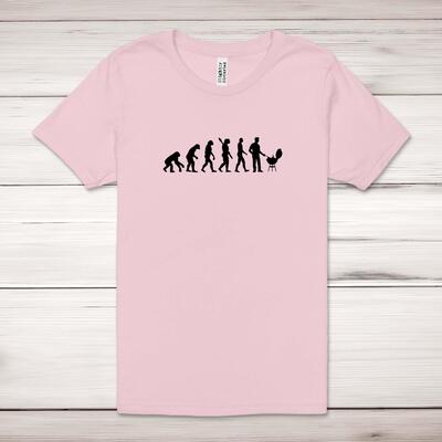Evolution Of A BBQ King Adult T-Shirt