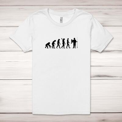 Evolution Of An Angler Adult T-Shirt