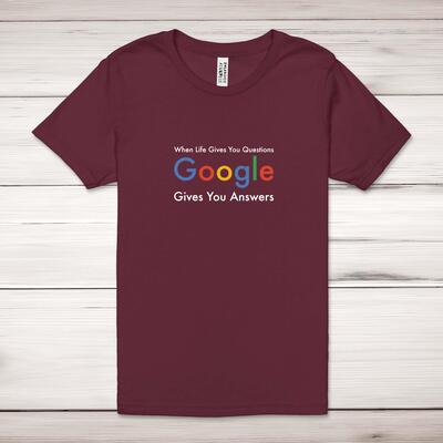 Google Gives You Answers Adult T-Shirt