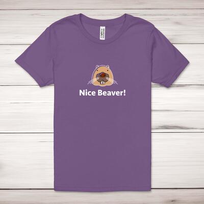 Nice Beaver (Coloured) Adult T-Shirt