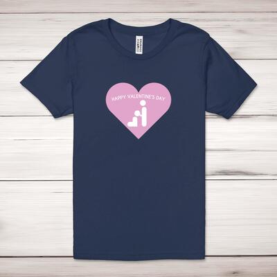 Happy Valentine's Day BJ Adult T-Shirt