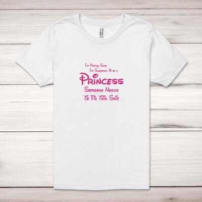 Supposed To Be A Princess Adult T-Shirt
