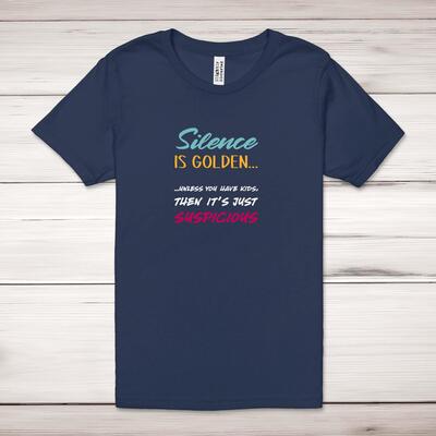 Silence Is Golden Adult T-Shirt