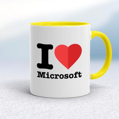 I Love Microsoft Mug