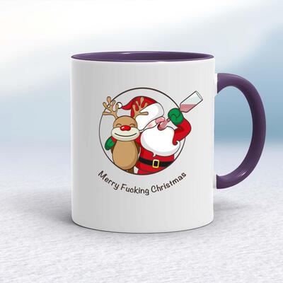 Merry Fucking Christmas Santa Mug