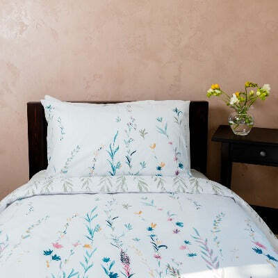 100% Cotton Meadow Floral Extra Large Single Duvet Cover Set