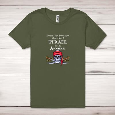 Drinking Rum Adult T-Shirt