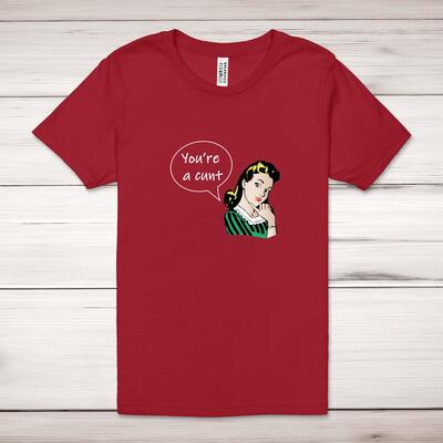 Speech Bubble Cunt Adult T-Shirt