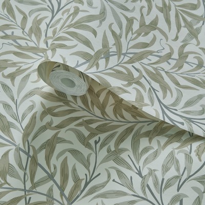 William Morris Willow Boughs Wallpaper Linen Grey W0172/03