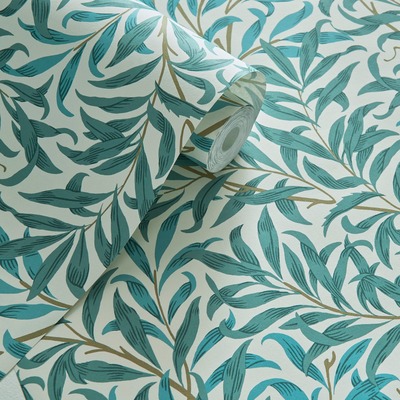 William Morris Willow Boughs Wallpaper Teal W0172/05