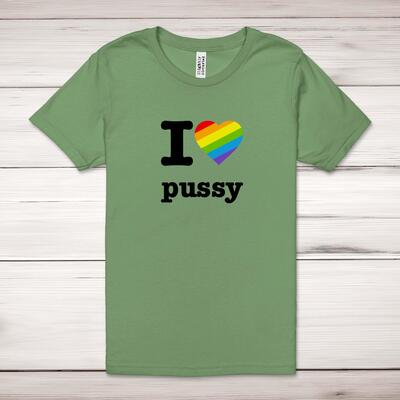 I Love Pussy Pride Adult T-Shirt