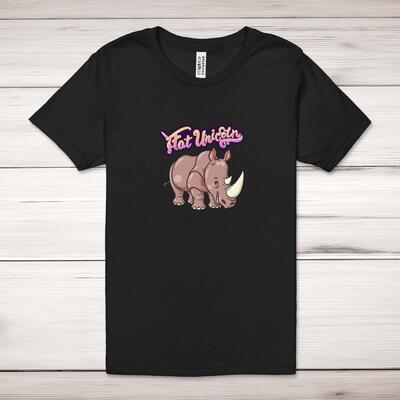 Fat Unicorn Adult T-Shirt