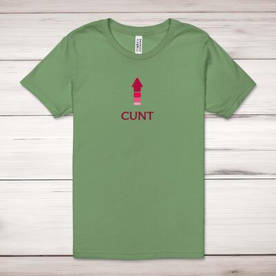 Cunt Arrow Adult T-Shirt