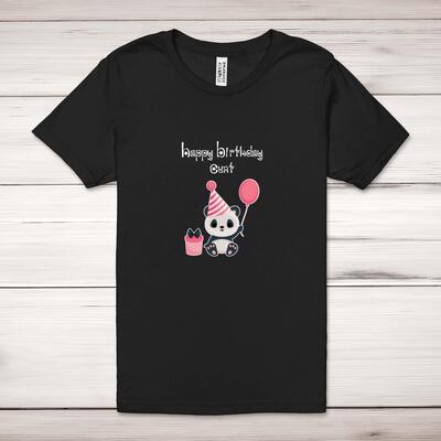 Happy Birthday Cunt - Panda Adult T-Shirt