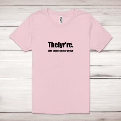 Grammar Police Adult T-Shirt