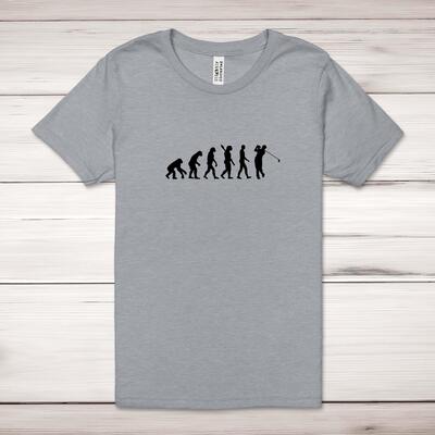 Evolution Of A Golfer Adult T-Shirt
