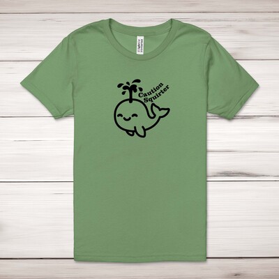 Caution Squirter Adult T-Shirt