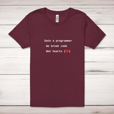 Date A Programmer Adult T-Shirt