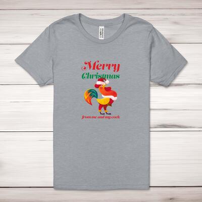Merry Christmas From Me And My Cock Adult T-Shirt