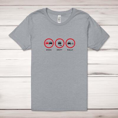Drag Drift Rally Adult T-Shirt