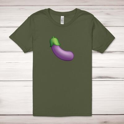 Aubergine Emoji Adult T-Shirt