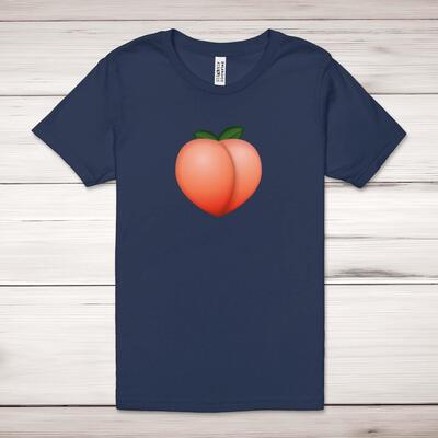 Peach Emoji Adult T-Shirt