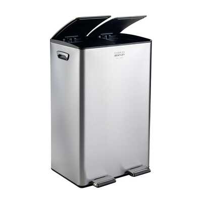 60L Double Compartment Kitchen Bin - 2x 30L