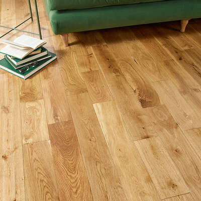 Lusso Modena Brushed & Lacquered Engineered Oak 125mm