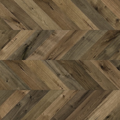 Austrian Chevron 8mm Dark Rustic Oak 4V Laminate Flooring