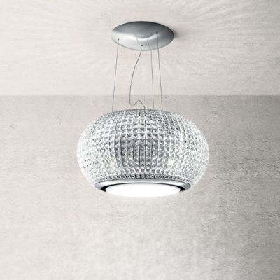 Elica INTERSTELLAR-C Interstellar 65cm RC Island Extractor Hood in Clear Glass