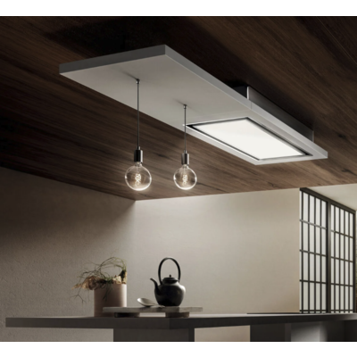 Elica LULL-AT-WW-DO Lullaby @ 120cm DO Ceiling Extractor Hood in White Wood