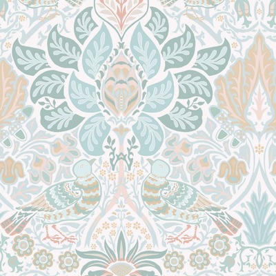 William Morris At Home Dove & Rose Wallpaper Haze 140479