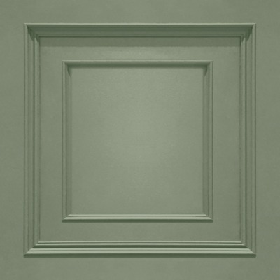 Amara Panel Textured Heavyweight Vinyl Wallpaper Sage Green Belgravia 7400