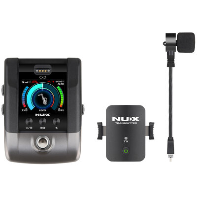 NUX B6 Pro Saxophone Wireless Microphone Set for Sax and Other Wind Instruments
